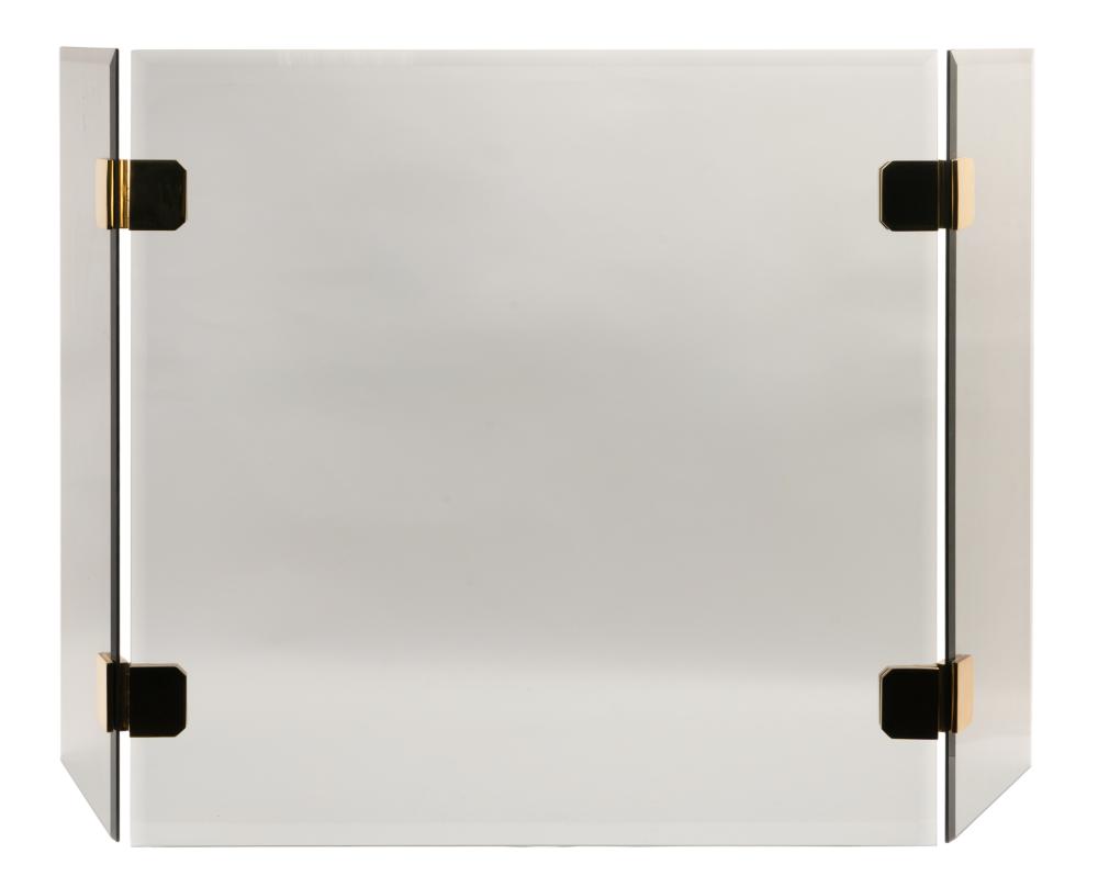 MODERNIST BRASS-MOUNTED SMOKED