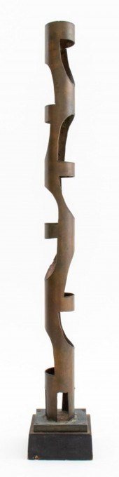 MODERNIST BRASS SCULPTURE, 198