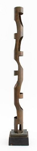 MODERNIST BRASS SCULPTURE, 198