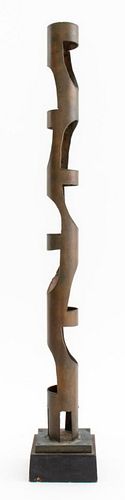 MODERNIST BRASS SCULPTURE,