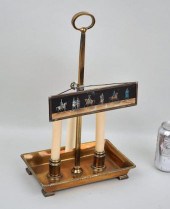 MODERNIST BRASS/EGLOMISE BOUIL