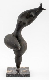 MODERNIST BRONZE ABSTRACT NUDE