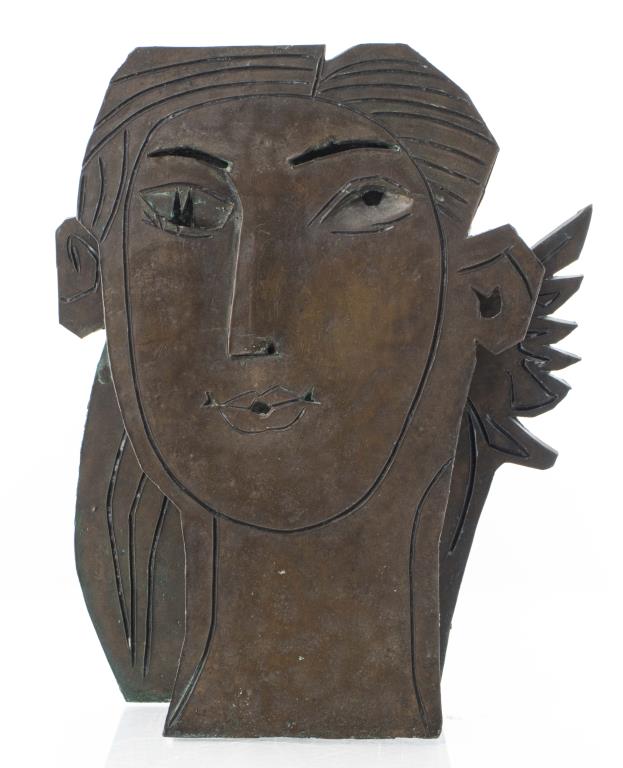 MODERNIST BRONZE SCULPTURE BUST