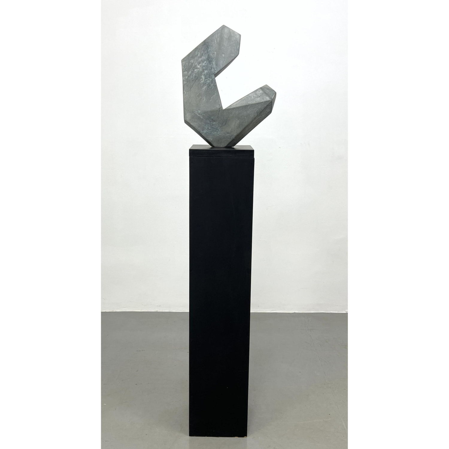 Modernist Carved Stone Sculpture.