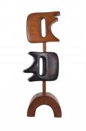 MODERNIST CARVED VARIOUS WOOD