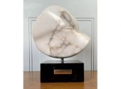 Modernist carved white figured