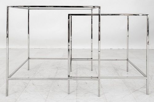 MODERNIST CHROME AND GLASS