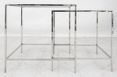 MODERNIST CHROME AND GLASS NES