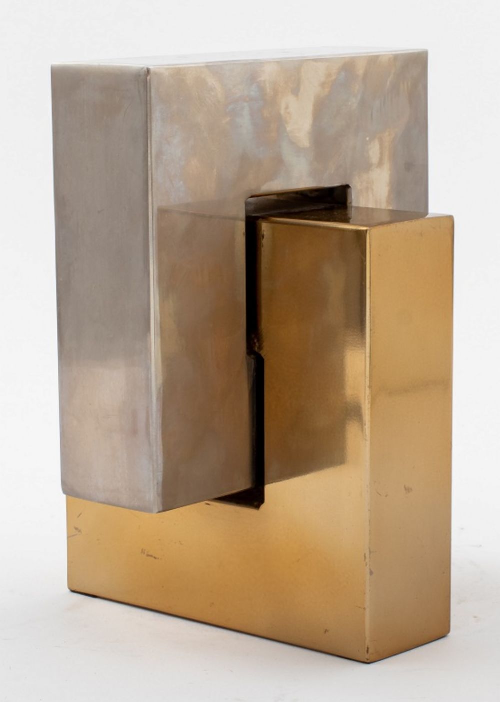 MODERNIST CHROME & GOLD-TONE