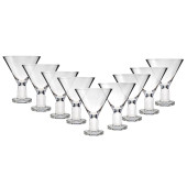 MODERNIST CLEAR GLASS MARTINI