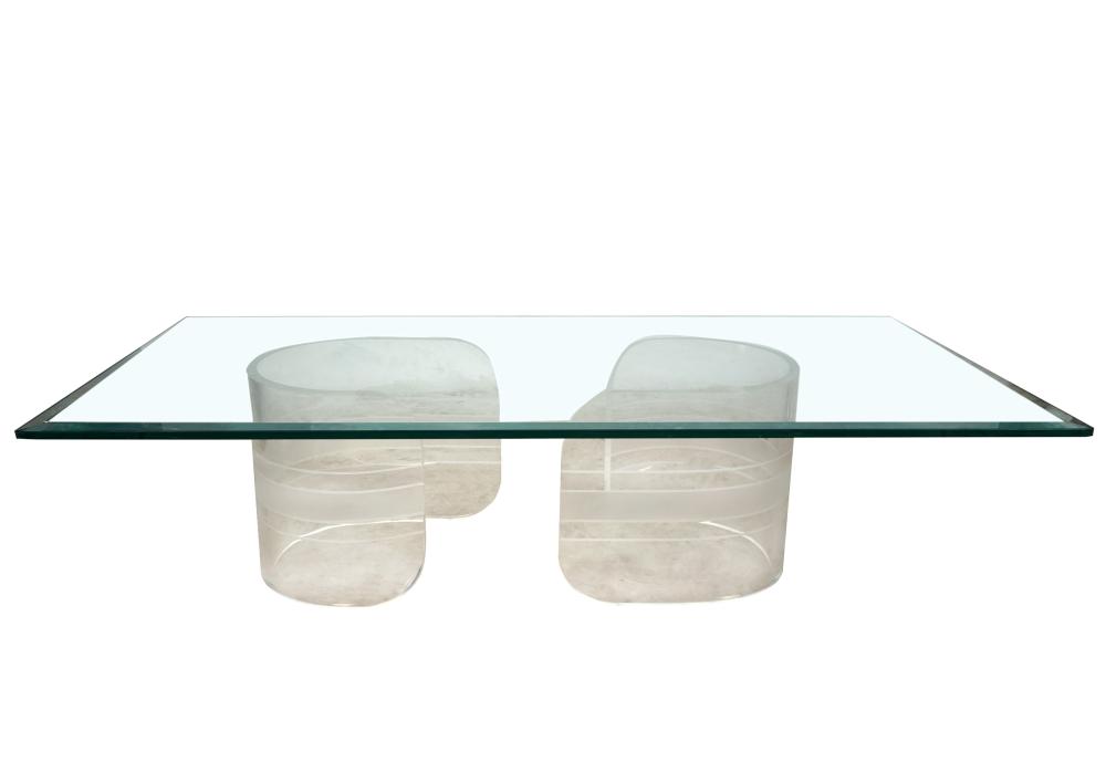 MODERNIST COFFEE TABLEacrylic and