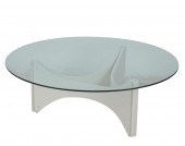 MODERNIST COFFEE TABLEglass an