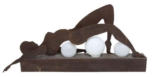MODERNIST CUT STEEL SCULPTURAL