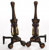 MODERNIST FIGURAL BRONZE ANDIR