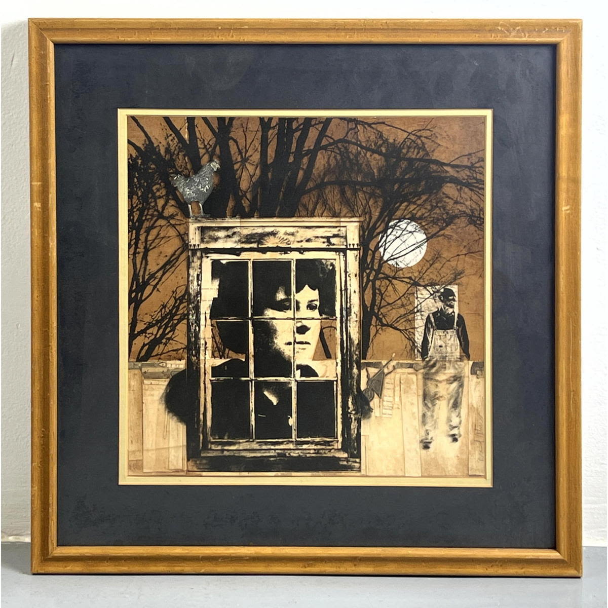 Modernist Figural Print. FRED OTNES