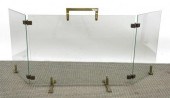 MODERNIST GILT METAL & GLASS F