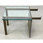 Modernist Glass And Metal Coff