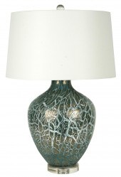 MODERNIST GLASS TABLE LAMPunsi
