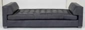 MODERNIST GRAY LEATHER UPHOLST