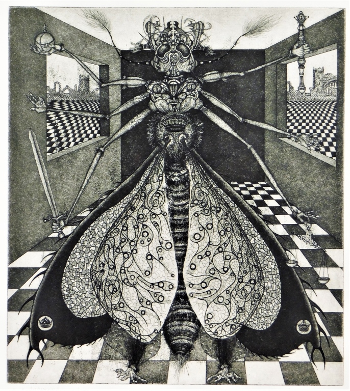 MODERNIST HUMANOID FLY INSECT