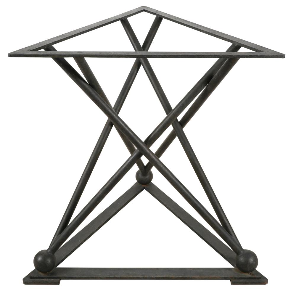 MODERNIST IRON GEOMETRIC TABLE