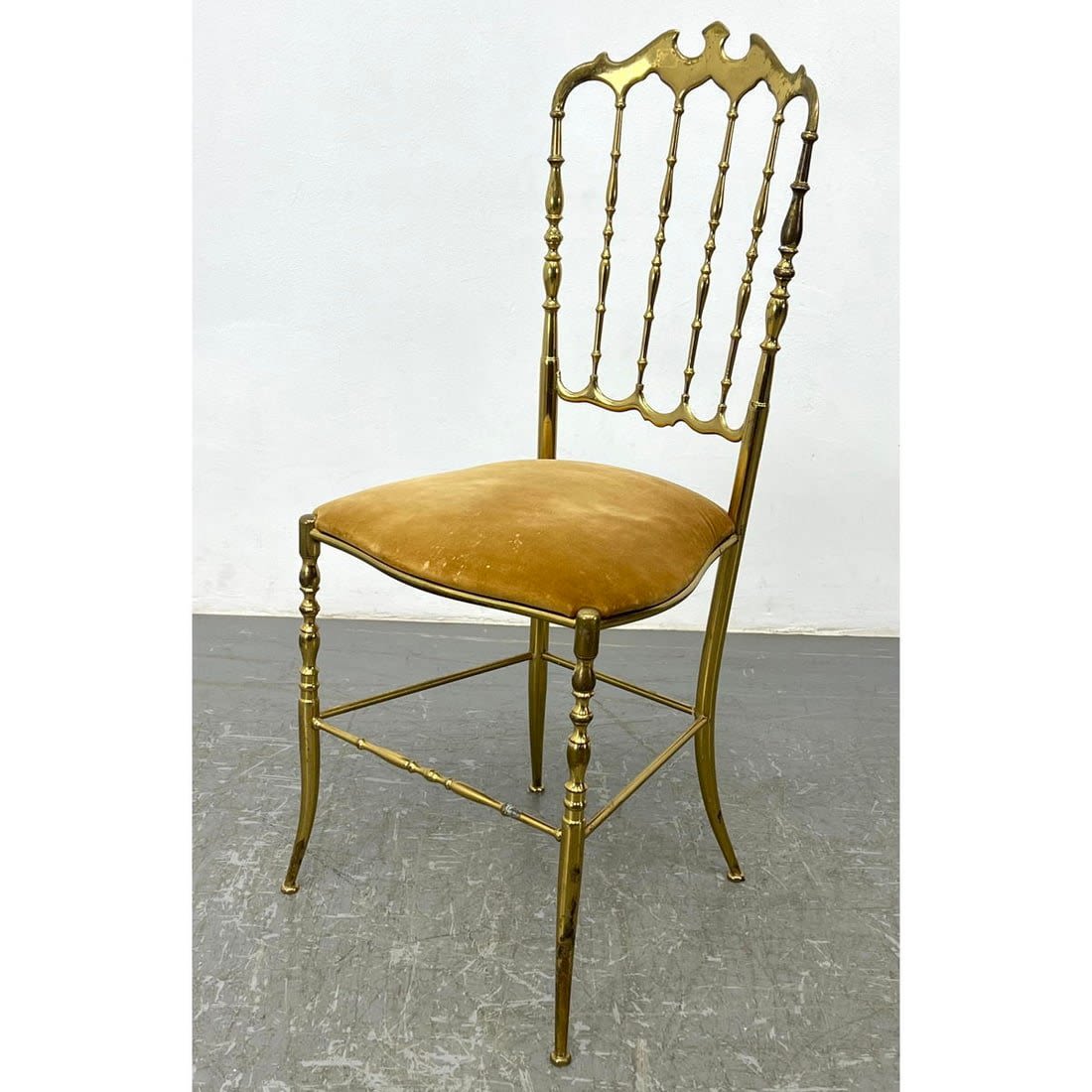 Modernist Italian Brass Chiavari