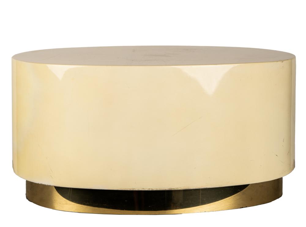 MODERNIST LACQUERED OVAL COFFEE