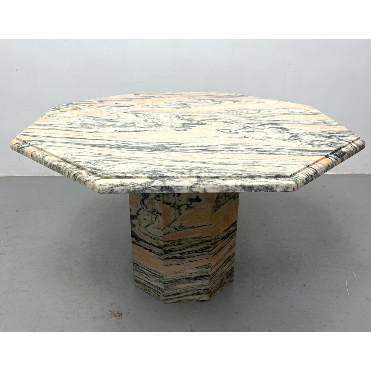 Modernist Marble Pedestal Dining