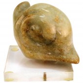 MODERNIST MARBLE SNAIL SCULPTU