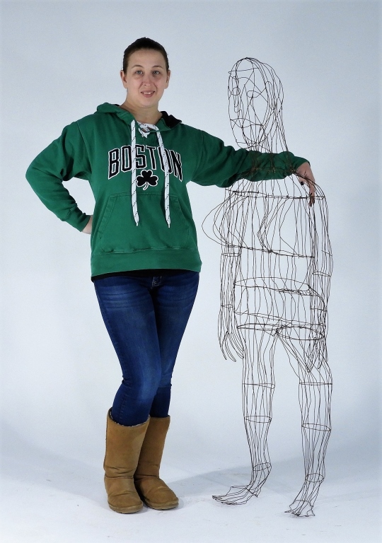 MODERNIST MCM UNUSUAL WIRE NUDE