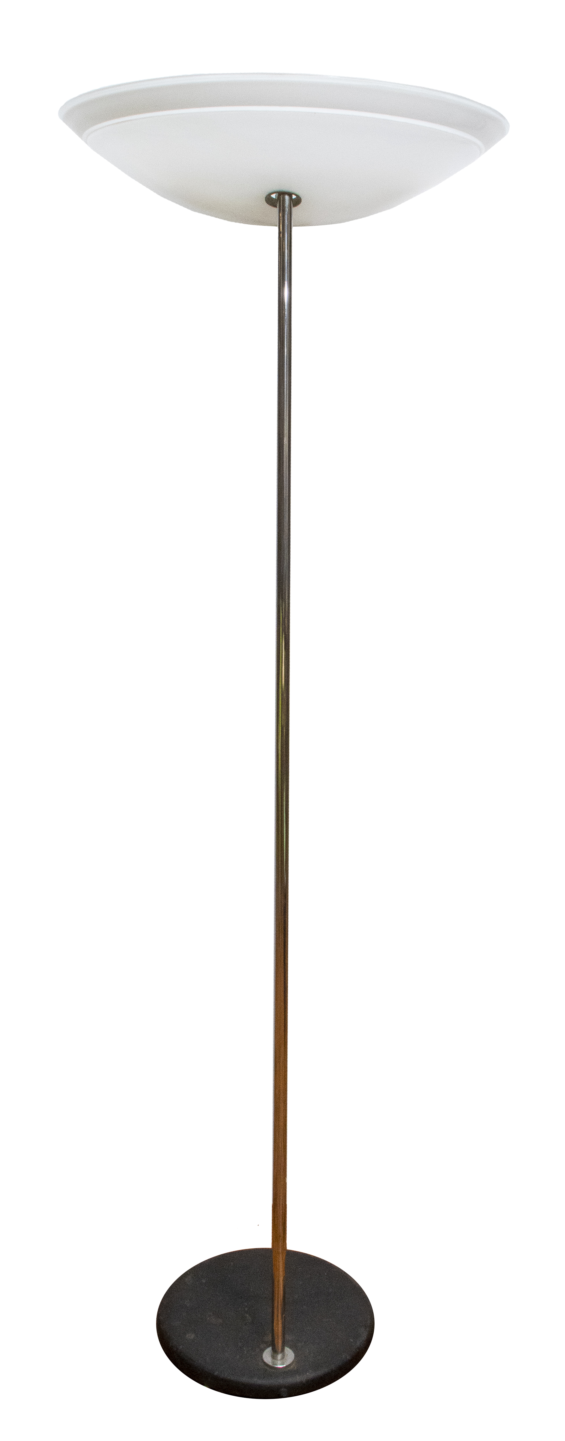 MODERNIST MIRRORED GLASS FLOOR LAMP