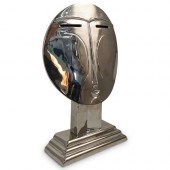 MODERNIST NICKEL PLATED SCULPT
