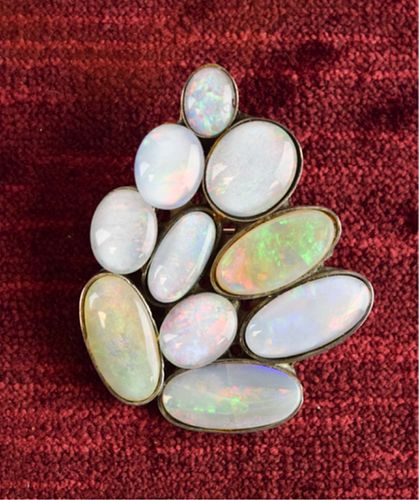 MODERNIST OPAL AND STERLING