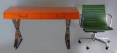 MODERNIST ORANGE AND CHROME CA