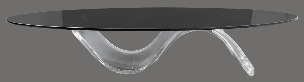 MODERNIST OVAL LOW TABLE WITH