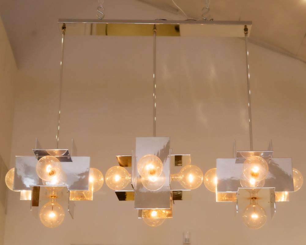 MODERNIST POLISHED ALUMINUM LIGHT