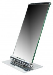MODERNIST POLISHED STEEL AND G