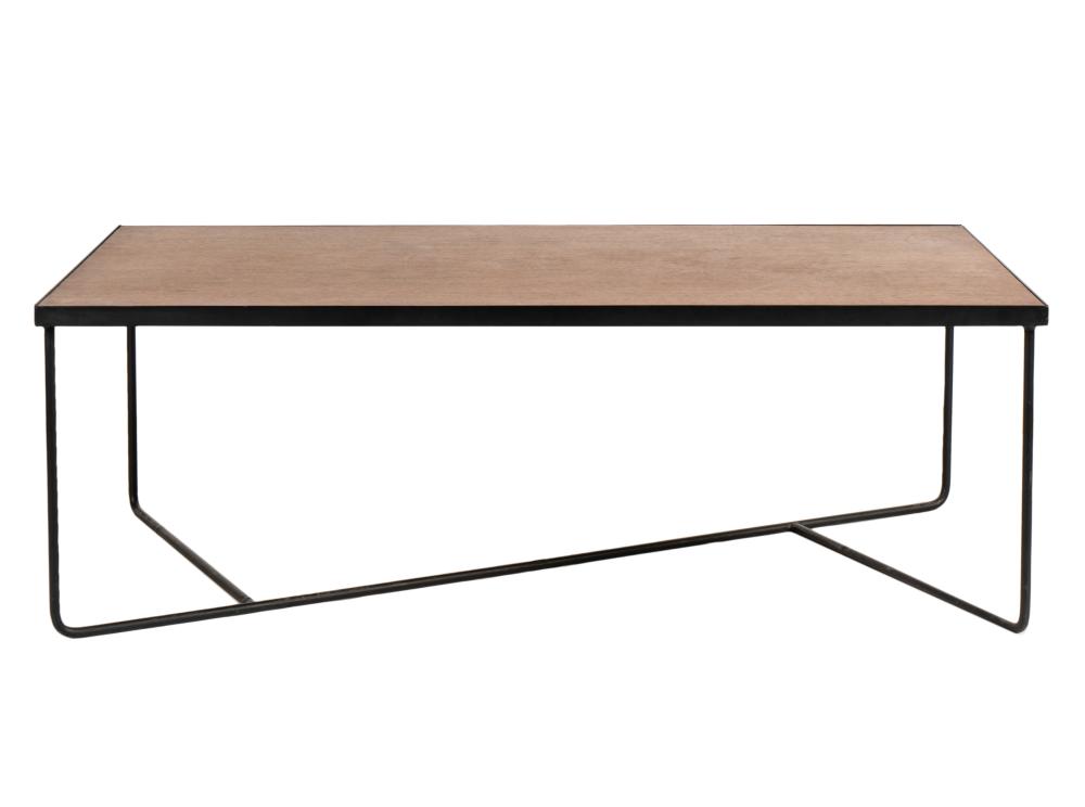 MODERNIST RECTANGULAR WOOD AND