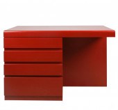 MODERNIST RED 'LEGO' DESKunsig