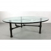 Modernist Rind Glass Top Coffe