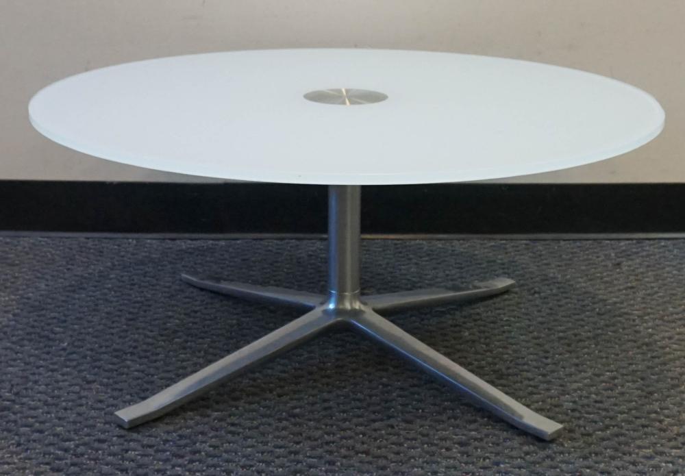 MODERNIST ROUND FROSTED GLASS