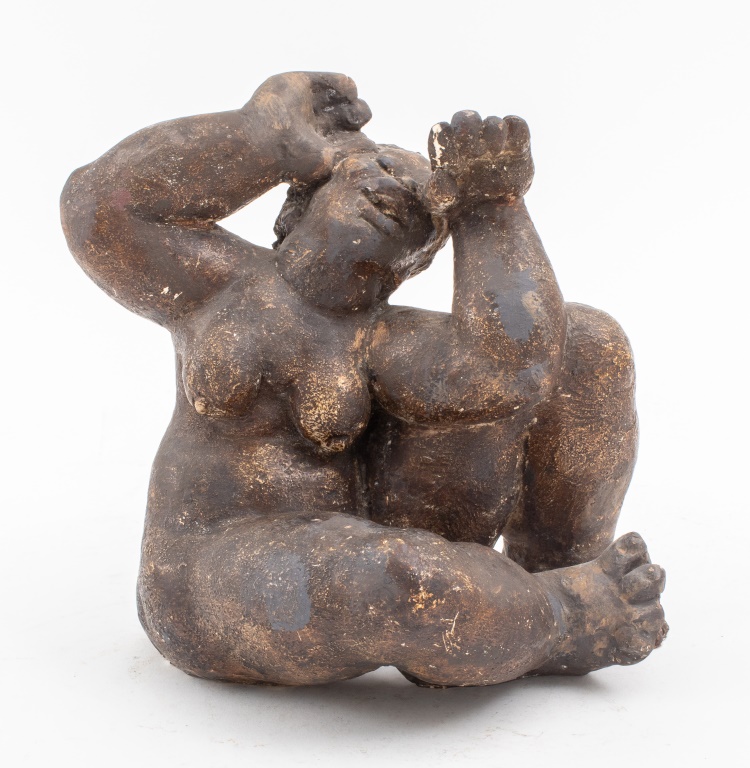 MODERNIST SEATED VENUS CERAMIC