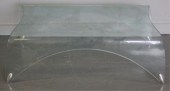 Modernist Signed Curved Glass