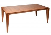 MODERNIST STAINED WOOD DINING