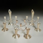 MODERNIST STERLING CANDLEHOLDE