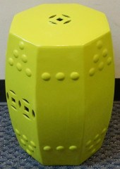 MODERNIST STYLE LIME GREEN PIE