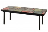 MODERNIST TILE-INSET COFFEE TA