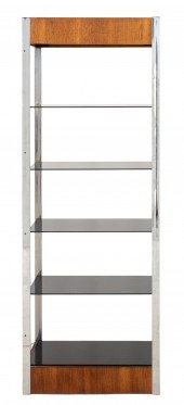 MODERNIST WALNUT CHROME AND SM