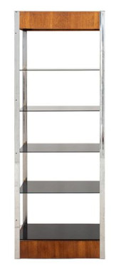 MODERNIST WALNUT CHROME AND SM