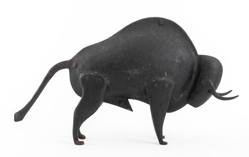 MODERNIST WELDED METAL BULL